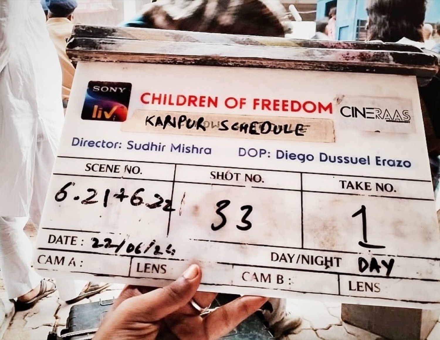 Summer of ’77 production clapboard